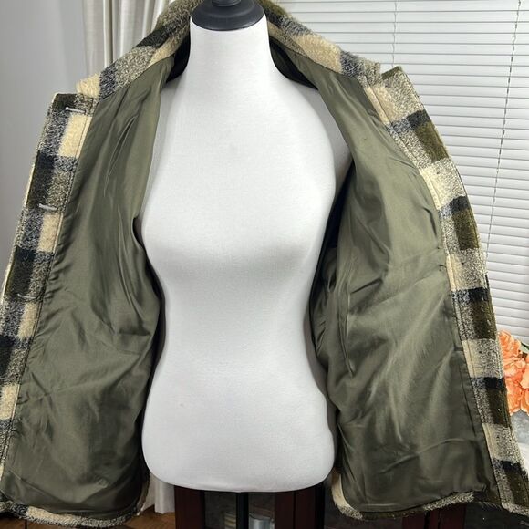 Madewell Belrose Shirt-Jacket in Maran Plaid Sz L - Picture 9 of 11